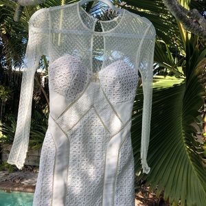 self portrait white dress